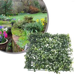 Fleurs décoratives Panneaux de murs de plante artificielle Murs de protection UV Foliage Haidge Herbe Mat à verdure Greerie pour la maison Graden