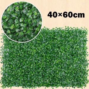 Decoratieve Bloemen Kunstplant Muur Hedge Gras Mat Groen Panelen Hek DIY Home Decor Bruiloft Achtergrond Tuin Balkon Decoratie