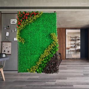 Decoratieve bloemen kunstplant muur achtergrond simulatie bladeren nep gazon buiten tuin woondecoratie groen tapijt 40x60cm