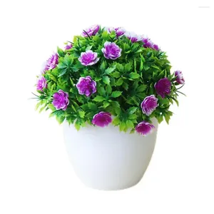 Fleurs décoratives plantes artificielles bonnais petit pot de fleur décoration décoration décoration faux jardin décor en pot d5i9