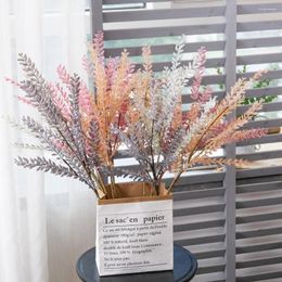 Fleurs décoratives plantes artificielles Eucalyptus herbe fougères en plastique feuilles vertes fausse plante de fleur décoration de mariage décor de Table à la maison