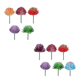Fleurs décoratives plantes artificielles fausses fournitures de bricolage PVC Premium non titté petit pour arrangement de jardin Decor Lotus Paysage
