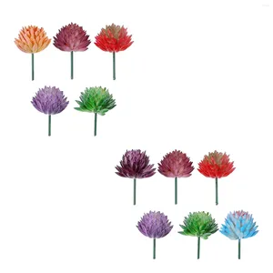 Decoratieve bloemen kunstmatige planten nep -diy benodigdheden pvc premium ongepot klein voor tuinarrangement decor lotus landschap