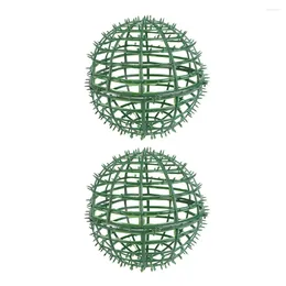 Fleurs décoratives plantes artificielles cage florale cage topiaire topiary frame couronne orbes cercle formes usine support rond en plastique