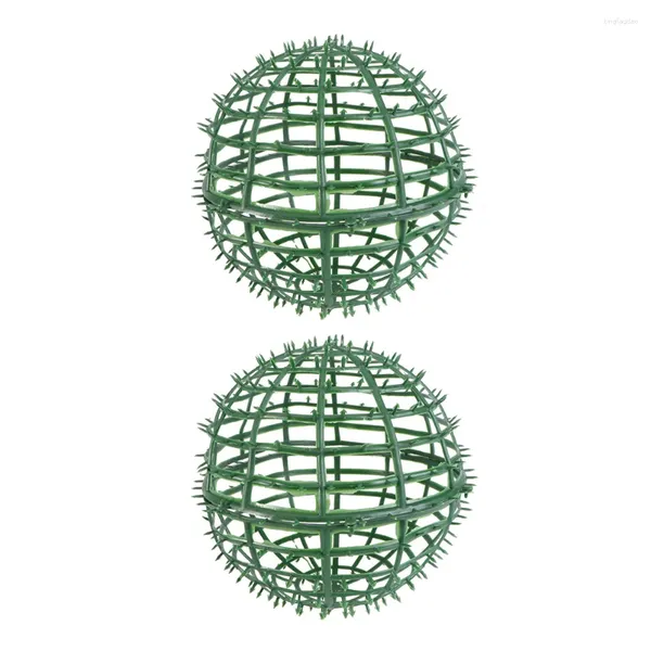 Fleurs décoratives plantes artificielles cage florale cage topiaire topiary frame couronne orbes cercle formes usine support rond en plastique