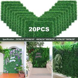 Decoratieve bloemen kunstmatige planten gras muurpaneel buxus heg greeny uv bescherming groen decor privacy hek achtertuin scherm bruiloft
