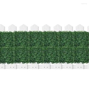 Decoratieve bloemen kunstmatige planten gras draagbare muur achtergrond decoratie buxus hegpanelen herbruikbare groenplant voor binnen buiten