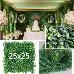 Fleurs décoratives plantes artificielles herbe pelouse mur toile de fond mariage buis haie panneaux clôture verdure murs décor