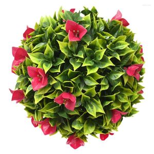 Fleurs décoratives plantes artificielles boule d'herbe Imitation boule en plastique pour la maison jardin décoration extérieure faux fleur décor