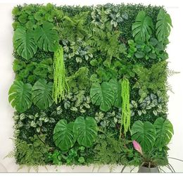 Decoratieve Bloemen Kunstplanten Groen Gras Wandpaneel Perzisch Blad Gazon Binnen Buiten Huis Tuin Balkon Decoratie Hedge Scherm