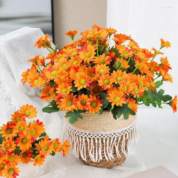 Fleurs décoratives plantes artificielles décor à la maison fleur de soleil coloré petite marguerite soie décoration de jardin chrysanthème fête de mariage