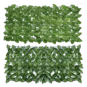 Decoratieve bloemen Kunstmatige planten Ivy heggenpanelen rollen scherm blad privacy balkon balkon decor tuinbenodigdheden