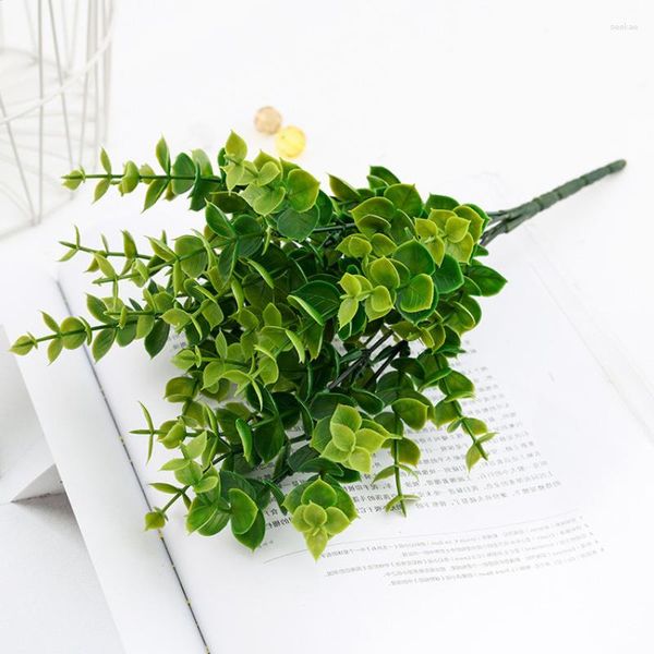 Fleurs décoratives plantes artificielles feuilles mariage célébration décoration plante mur herbe persan feuille fougère vert
