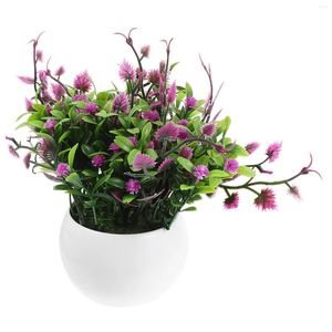 Fleurs décoratives plantes artificielles réaliste en plastique fleur table en pot modèle pour la décoration intérieure Faux extérieur Faux