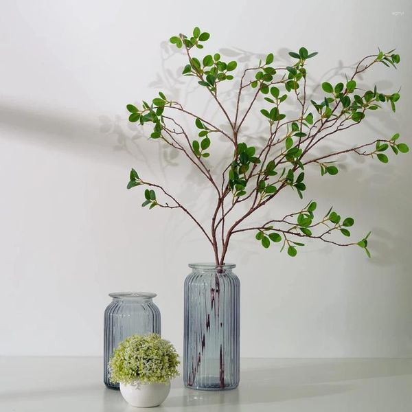 Fleurs décoratives plantes artificielles longue branche pour la décoration de la maison verdure intérieur salon fausse plante brindille effet naturel