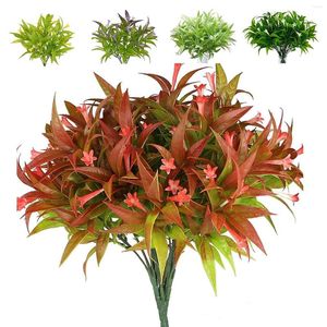 Fleurs décoratives plantes artificielles extérieur faux Vase de gloire du matin tropical pour la décoration Vases à Branches blanches