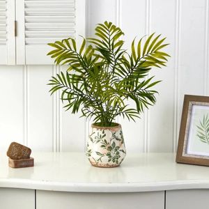 Fleurs décoratives plantes artificielles en plastique Mini Areca palmier plante bonsaï décoration de salle décorations pour la maison fournitures de fête Festive jardin