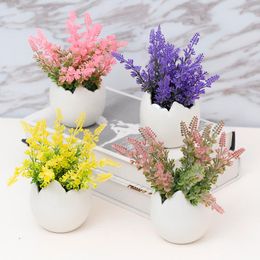 Fleurs décoratives plantes artificielles en pot fausses fleurs ornements bonsaï maison salon table à manger décoration florale AQ108