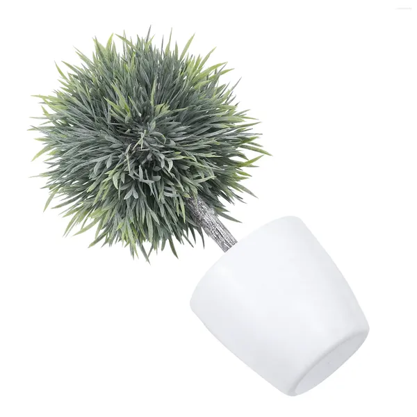Fleurs décoratives plantes artificielles réaliste en Pot bonsaï petite verdure avec Pot pour bureau décor à la maison intérieur