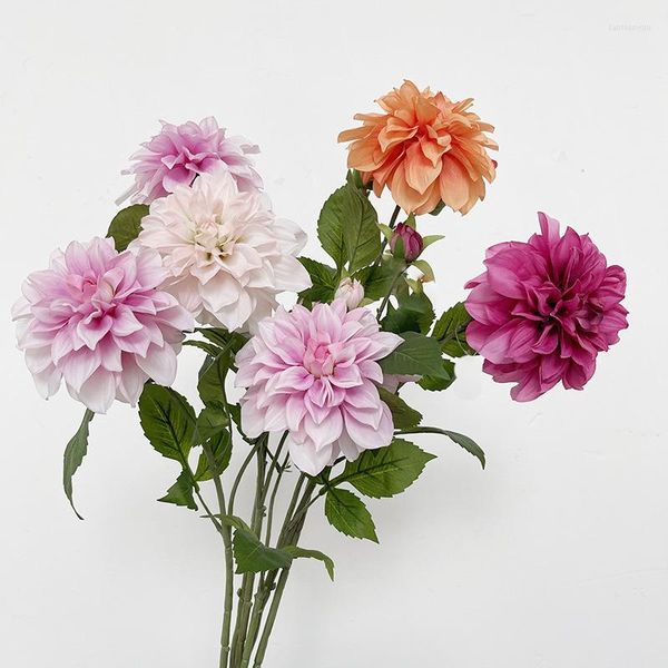 Fleurs décoratives Plantes artificielles Rose Rose Pélargonium Pivoine Maison Jardin Décorer