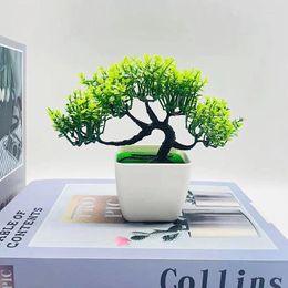 Fleurs décoratives plantes artificielles petite griffe de Dragon bienvenue pin bonsaï arbre plante en pot bureau décoration de la maison