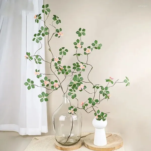 Fleurs décoratives plantes artificielles Branches d'arbres Simulation Guanyin Lotus Lave Zen Style Fake Wedding Party Home Room Decoration