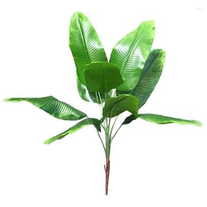 Decoratieve bloemen kunstmatige planten tropische bladeren bananenboom faux palmblad van planten nep indoor buiten tuin bruiloft decor