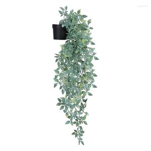 Decoratieve bloemen kunstmatige planten muur gemonteerd nep hangende wijnstokken voor kamer thuisdecor veer indoor buitenplank