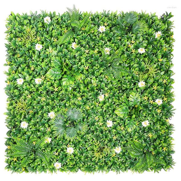 Fleurs décoratives plantes artificielles mur intérieur extérieur fond panneau publicitaire fausse fleur Simulation vert décoration de la maison