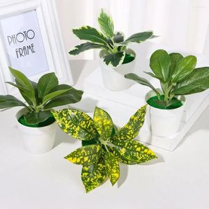 Decoratieve Bloemen Kunstmatige Plastic Mini Groene Bonsai Potplanten Ornamenten Succulente Aloë Woondecoratie Kantoor Desktop Tuin Buiten