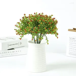 Decoratieve bloemen kunstmatige plastic planten struiken nep simulatie struiken bruiloft indoor home tuin verandah keuken parterre kantoor