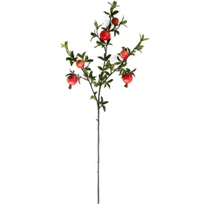 Decoratieve Bloemen Kunstmatige Granaatappel Tak Plastic Fruit Pick Kerst Decoratie Pography Props Home Room