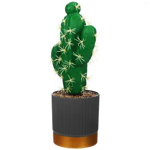 Cactus artificiel en pot, fleurs décoratives, Simulation réaliste, plante succulente pour décoration de Table