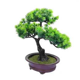 Decoratieve bloemen kunstmatige potige nepboom pot bonsai dennen realistische lavendel faux diy welkom simulatie decor decoratie gastvrij