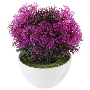 Fleurs décoratives plante en pot artificielle fausses plantes fleur ornements salon salon bouquet en plastique faux