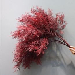 Fleurs décoratives Artificielle Rime Fleur Pin Smog Branche D'arbre En Plastique Herbe Jardin Décoration De La Maison Faux Plante Feuille De Mariage Plafond