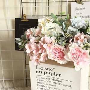 Decoratieve bloemen kunstmatige rozen combo faux violette bloem voor doe -het -zelf centerpieces arrangementen bruidsboeket tafel stoel stoel huisdecor