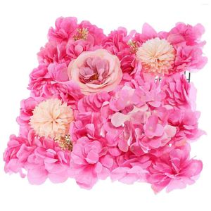 Fleurs décoratives Panneau mural de fleurs de rose artificielle Pande de mariage Party Floral Florial Decoration