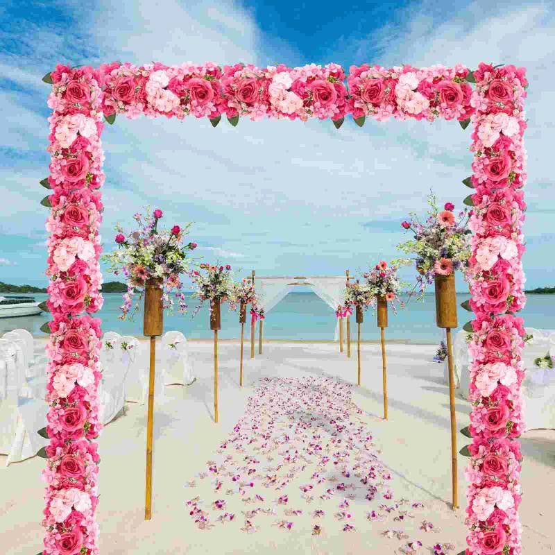 Декоративные цветы Искусственные розы Украшение настенной панели для свадьбы
