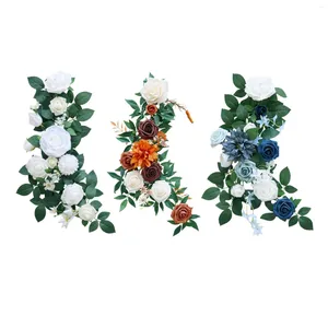 Roses artificielles décoratives, arc de mariage, décoration d'allée, couronne florale Swag