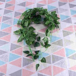 Fleurs décoratives artificielles scindapsus fausse feuilles garland house plantes vertey vigne mariage