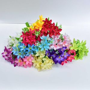 Decoratieve bloemen Kunstzijde Nep Lelieboeket 34cm lang DIY Creatief als cadeau voor vrienden Leer frisse woonkamerdecoratie