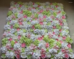 Fleurs décoratives de soie artificielle Hortensia Peony Rose Flower Mur Mur de mariage Décoration Décoration Stade 10pcs / Lot Tongfeng
