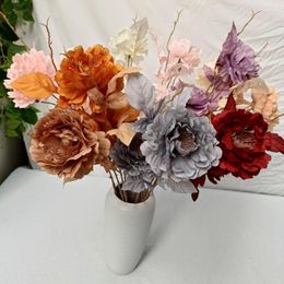Decoratieve bloemen Kunstmatige simulatie piektakken zijden bruiloft hal huizen tuin woonkamer bureaubladdecoratie diy bloem arrangement