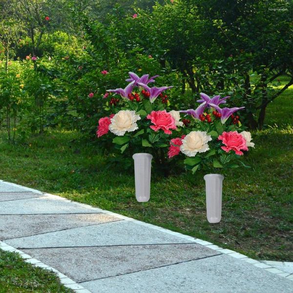 Flores decorativas Planta de simulación artificial Decoración perfecta Nórdico Creativo Rosa Lirio Alta calidad Perfecta Decoración de lápida Ramo