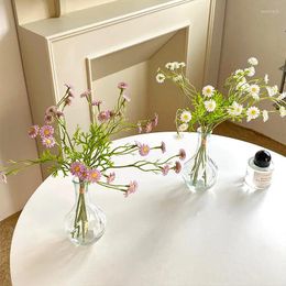 Fleurs décoratives petites gamomilles marguerite ornements frais de table décoration plastique