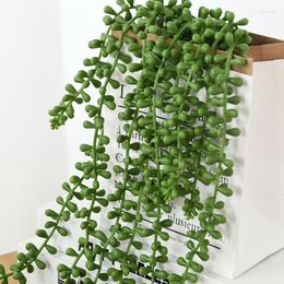 Decoratieve Bloemen Kunstmatige Succulente Kralen Minnaar Tranen Groene Wijnstok Simulatie Planten Nep Bloem Muur Opknoping Rotan Voor Thuis Bruiloft