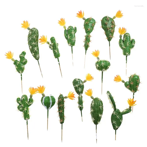 Fleurs décoratives artificielles succulentes, Mini Cactus, fausse fleur, décoration de jardin, embellissement artistique, bricolage, bureau, bureau
