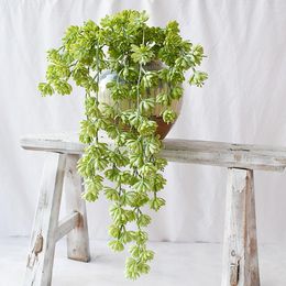 Decoratieve bloemen kunstmatige vetplanten plant parel lotus rattan minnaar tranen groene muur hangende wijnstok tuinhuiswinkel bloem