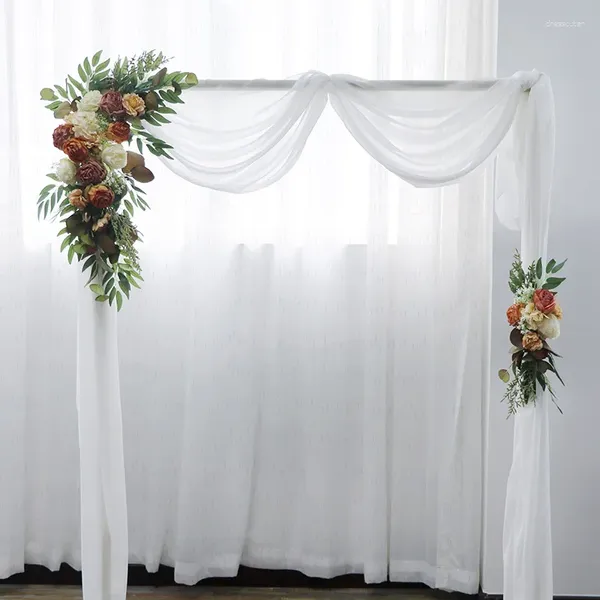 Flores decorativas Swag Bode Boda Archping Teling Arreglo Flor Arreglo para ceremonia